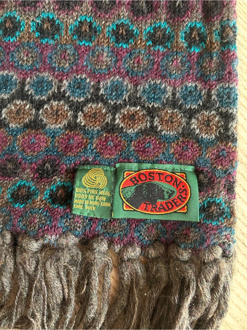 Vintage Wool scarf - Picture 2 of 3